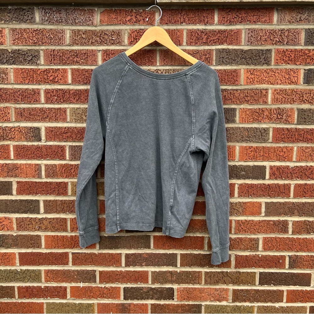 Ugg Washed Gray V Back Pullover Sweatshirt - image 1